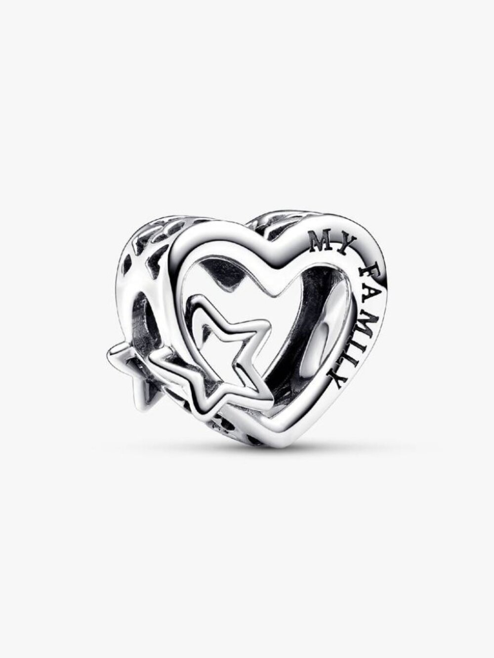 Pandora Openwork Family Heart & Star Charm